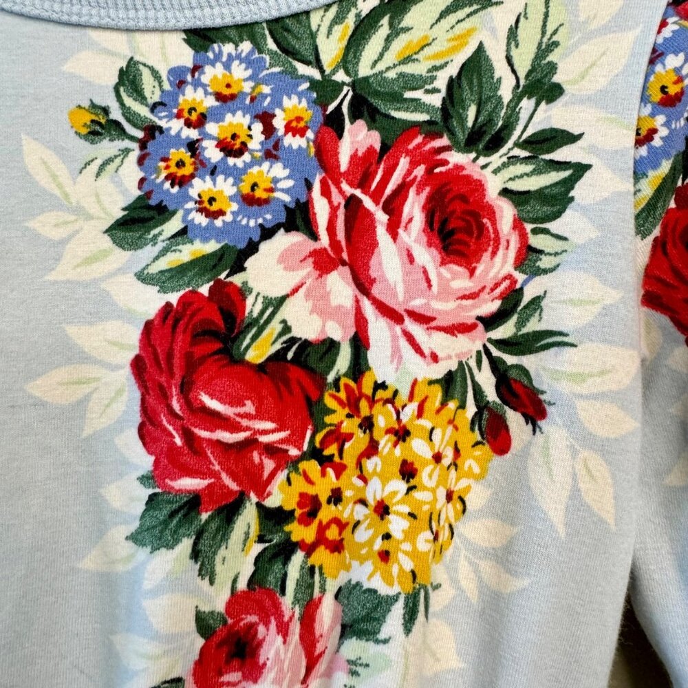 ROCK YOUR BABY Floral Dress Girls 5 5T Tulle Tutu Blue Flowers Rock Your Kid - Picture 4 of 6